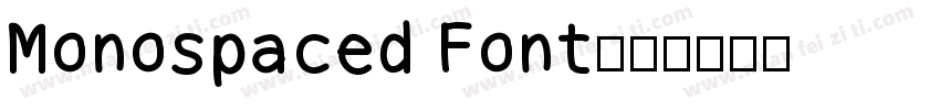 Monospaced Font字体转换